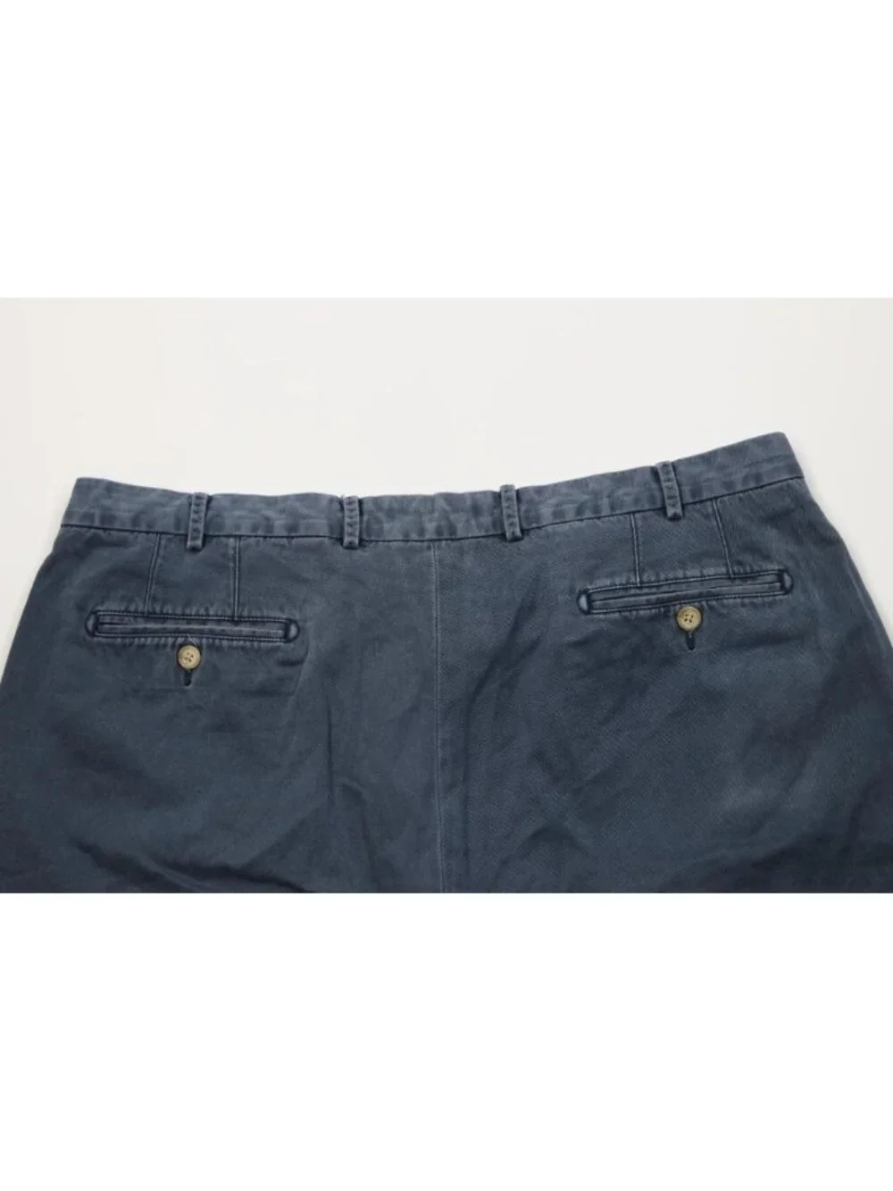 Peter Millar Mens 40 Faded Stonewash Above Knee Golfing Golf Chino Shorts Blue
